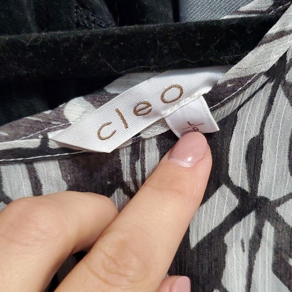 Cleo blouse black and white - Picture 3 of 3